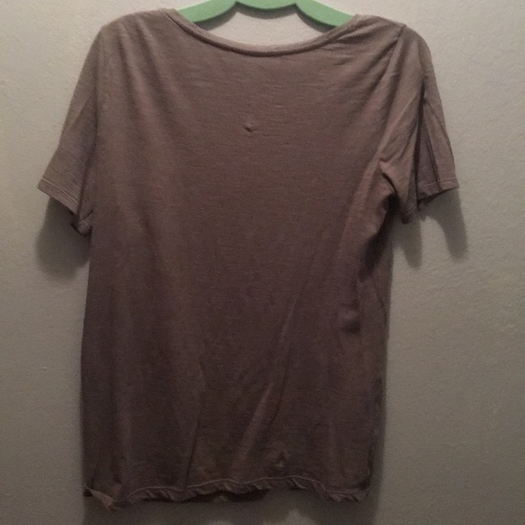 Loft grey T-shirt w/ embellishments. Short sleeve - Picture 2 of 3